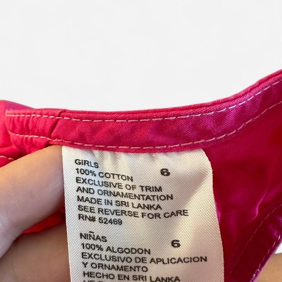 Vintage McDonalds McKids Pink embroidered floral tank top - Picture 3 of 4